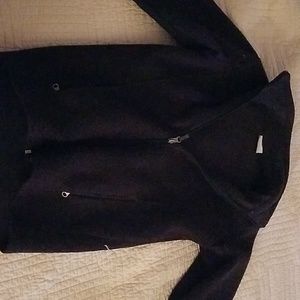 Boys size m 10/12 Columbia zip up fleece black